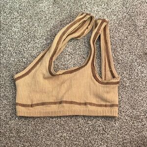 Urban Outfitters Tan Ribbed Bra